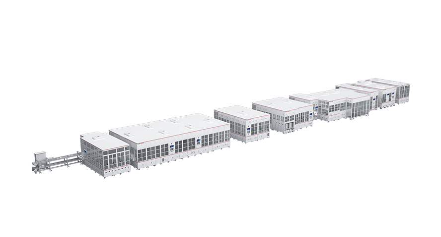 Automatic assembly line for aluminum can batteries